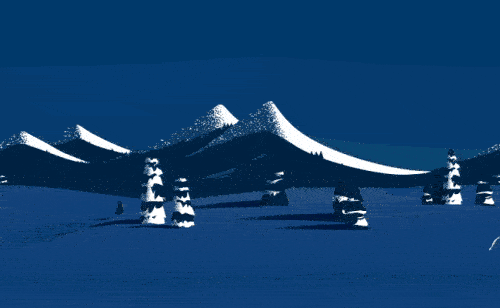 A truck drives across the screen against a backdrop of snowy mountains. The text reads Happy holidays from the CH Family!